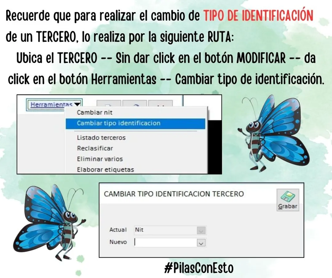 Imagen cambio de identificación